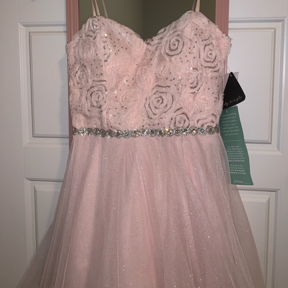 City Triangles Blush Pink Short Dress